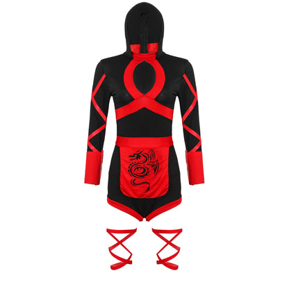 Women’s Samurai Warrior Cosplay Jumpsuit Outfit