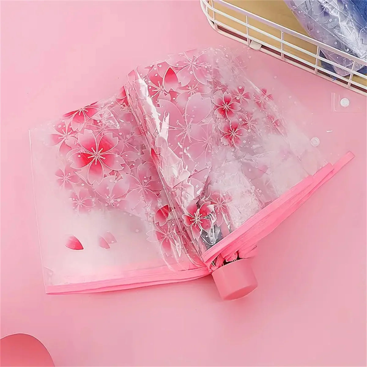 Mini Transparent Cherry Blossom Umbrella