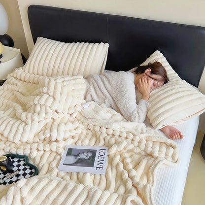 Soft Rabbit Plush Blanket