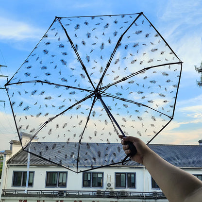 Mini Transparent Cherry Blossom Umbrella