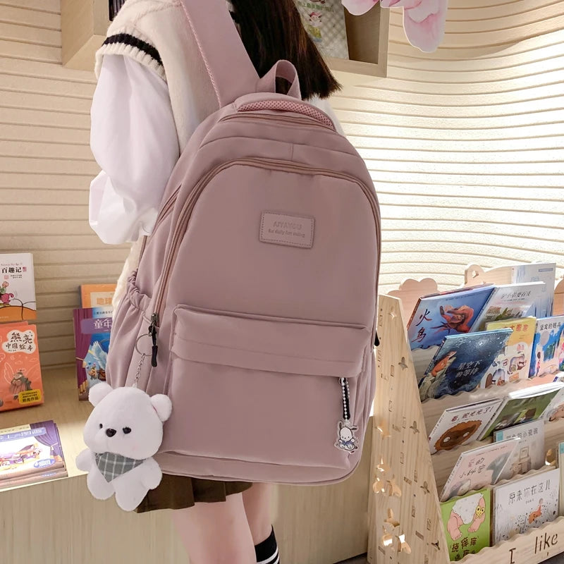 Trendy Waterproof College Backpack