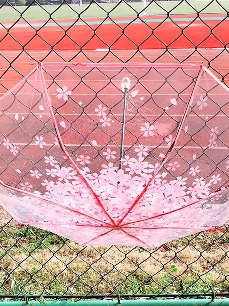 Mini Transparent Cherry Blossom Umbrella