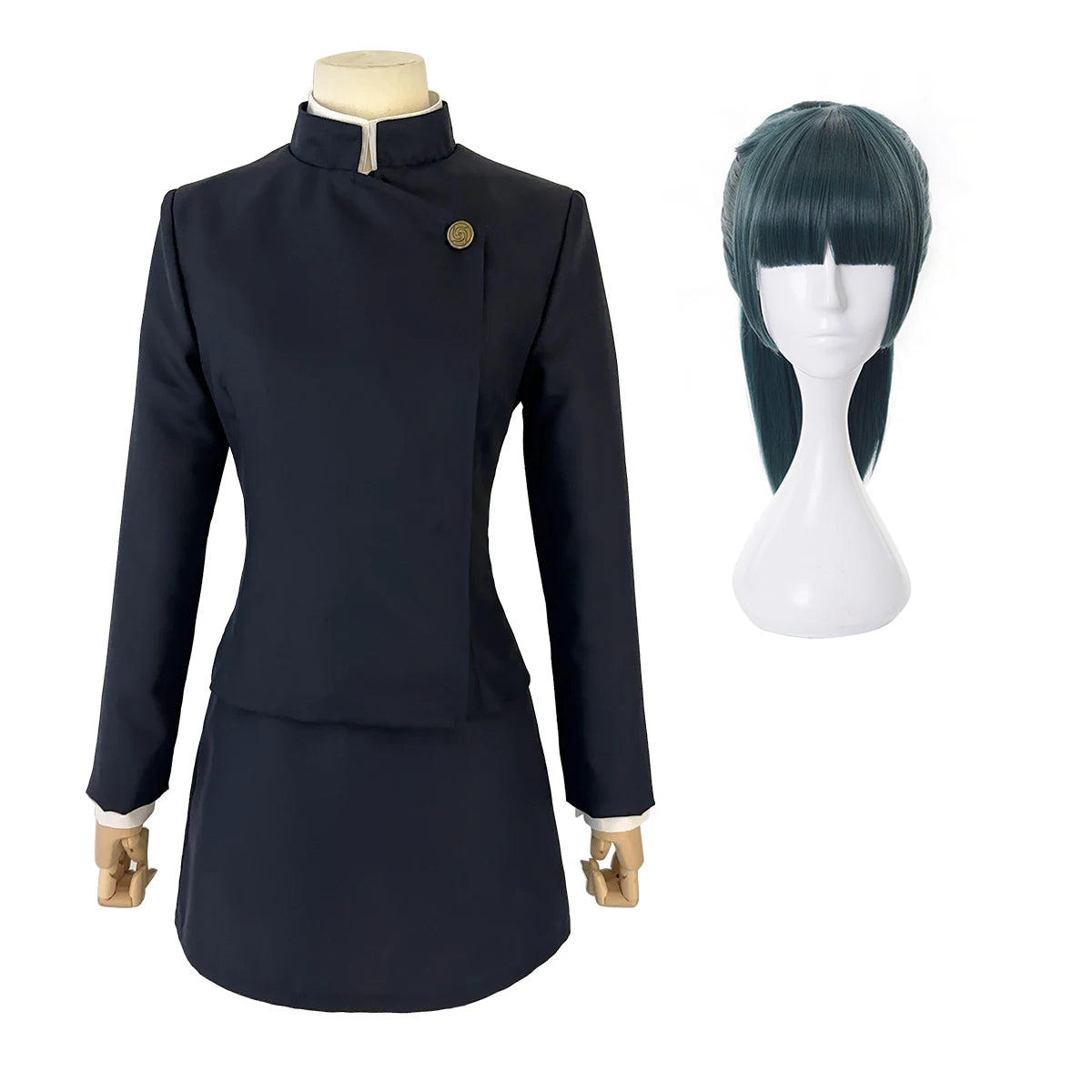 Cosplay Costume Wig Jacket Skirt Set
