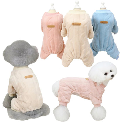 Warm Fleece Dog Pajamas