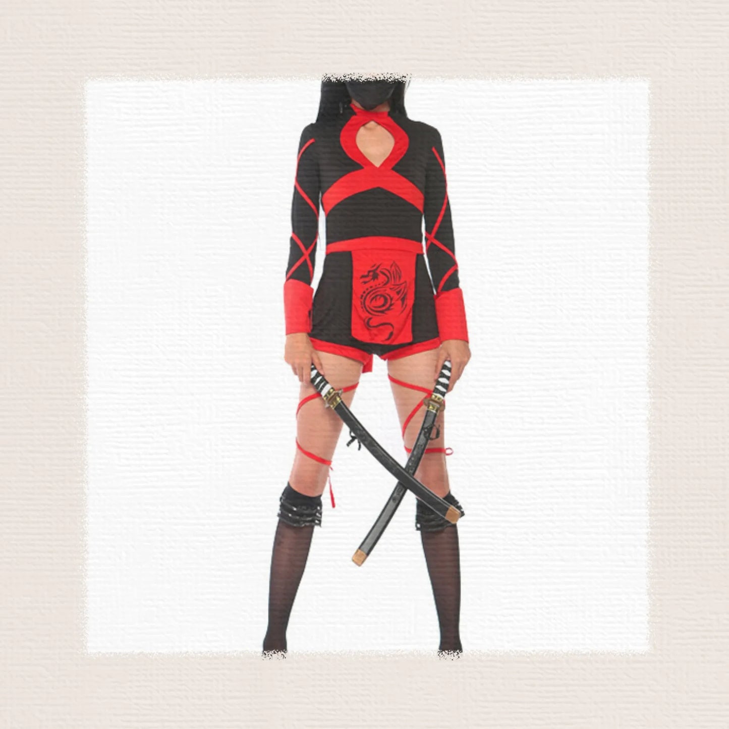 Women’s Samurai Warrior Cosplay Jumpsuit Outfit