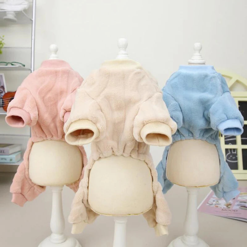 Warm Fleece Dog Pajamas