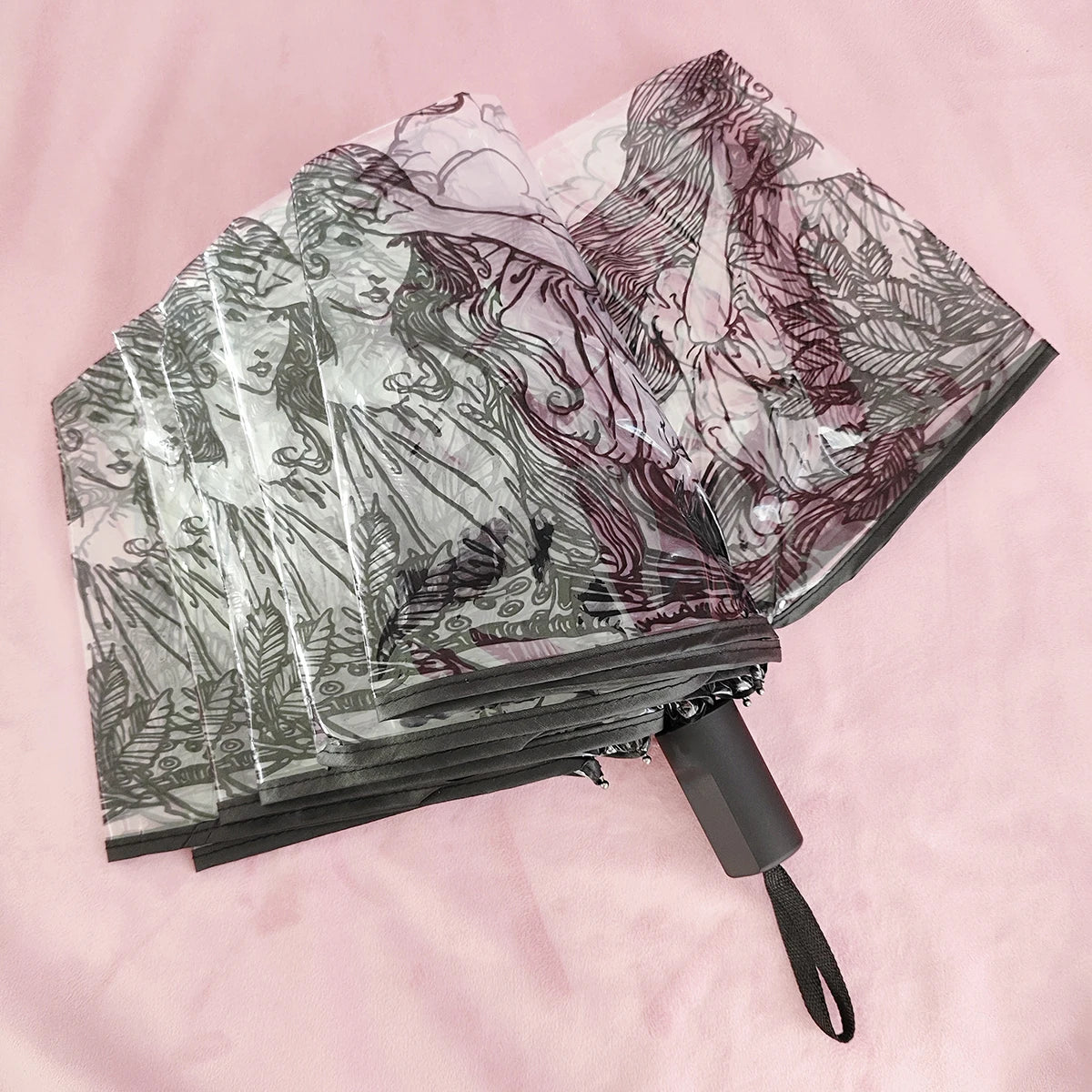 Mini Transparent Cherry Blossom Umbrella