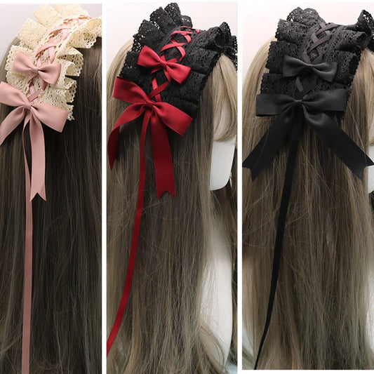 Sweet Lolita Bow Lace Headband