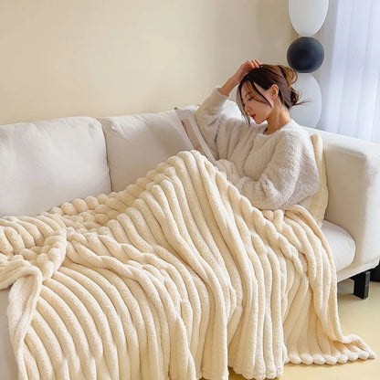 Soft Rabbit Plush Blanket