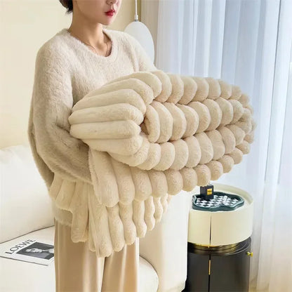 Soft Rabbit Plush Blanket