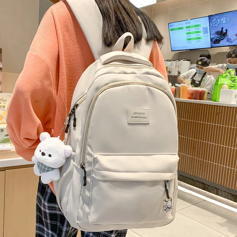 Trendy Waterproof College Backpack