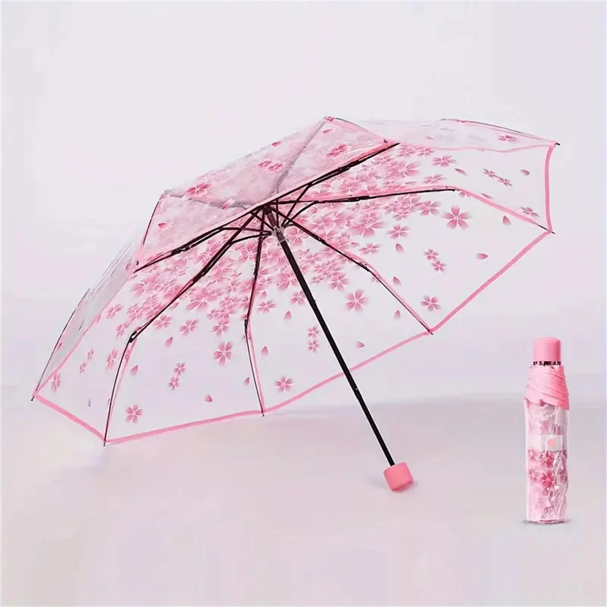 Mini Transparent Cherry Blossom Umbrella