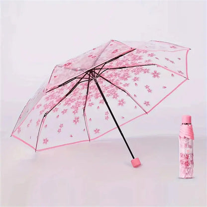 Mini Transparent Cherry Blossom Umbrella