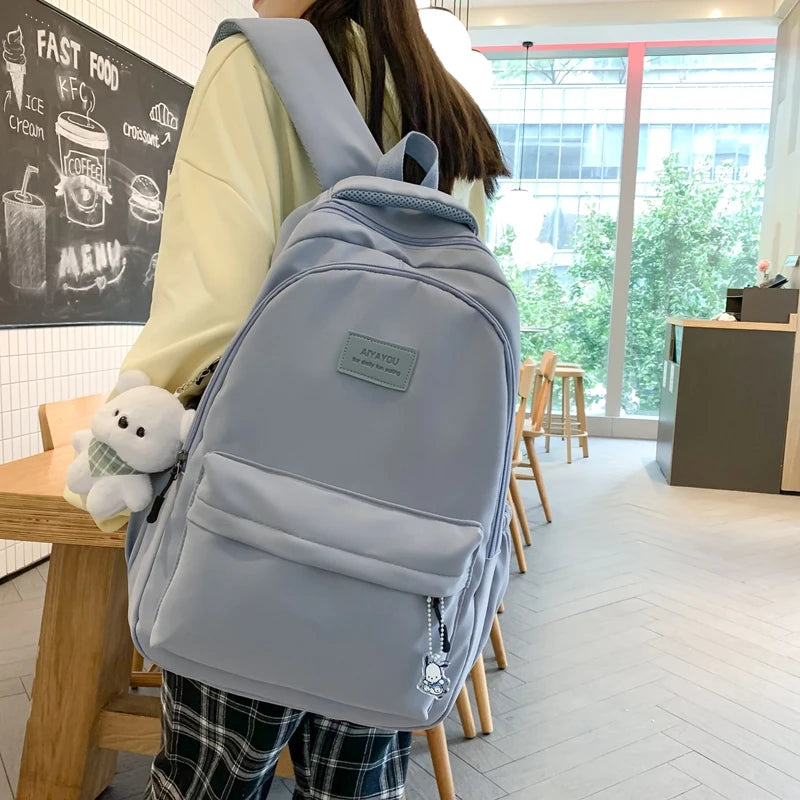 Trendy Waterproof College Backpack